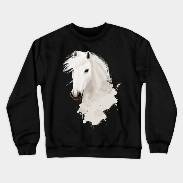 White Horse Crewneck Sweatshirt by KsuAnn